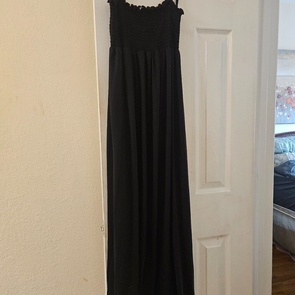 Charming Charlie boho Comfy Smock Cover Up Beach Flattering Boho maxi dress